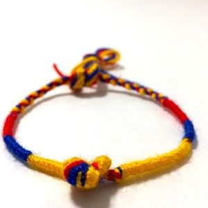 Slim Handmade Bracelet   Adjustable Sliding Knot
